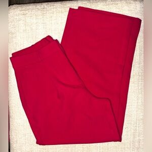 Old Navy Taylor Wide Leg Trouser Extra High Rise Bright Pink L Petite Career